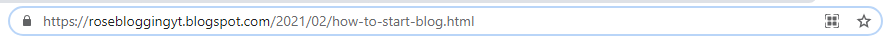 Blogger post URL